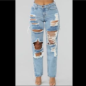 With Just A Look Boyfriend Jeans